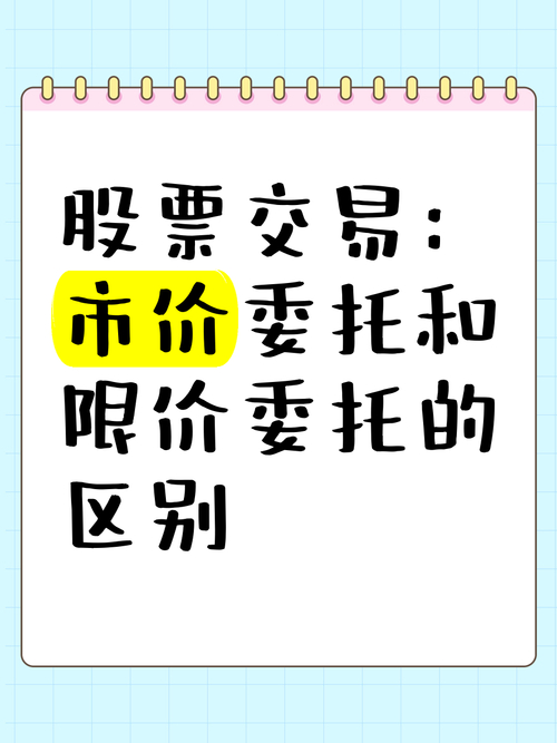 股票委托交易分两种类型，市场与限价委托该选哪种？