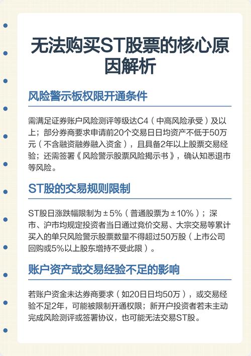 st股票金融规定_st股票不能买的原因_为什么有人买st股票
