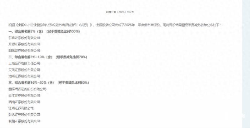 东北证券开源证券国元证券做市费减免_新三板做市商评价结果_券商是做市商吗